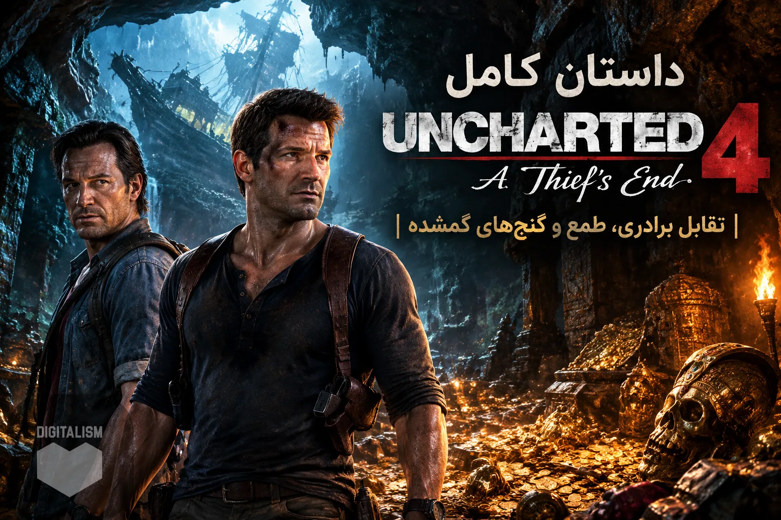 داستان کامل Uncharted 4: A Thief's End | تقابل برادری، طمع و گنج‌های گمشده