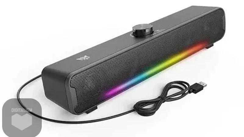 اسپیکر رومیزی بلوتوثی اونیکوما ONIKUMA L16 با نورپردازی RGB و گارانتی ۱۸ ماهه